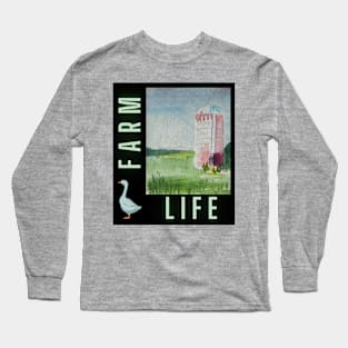 Farm Life & Silo v4 Long Sleeve T-Shirt